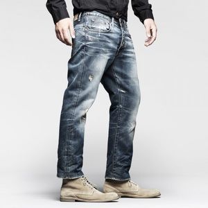 DESTROYED MEDIUM AGED DENIM